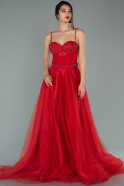 Abendkleid Lang Rot ABU2014