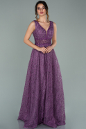 Abendkleid Lang Lavendel ABU2029