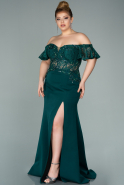 Smaragdgrün Abendkleid İm Meerjungfrau-Stil Lang ABU1530