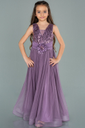 Abendkleid für Kinder Lang Lavendel ABU1242