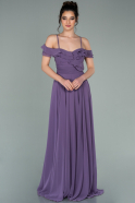 Abendkleid Lang Chiffon Lavendel ABU1657