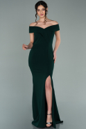 Abendkleid im Meerjungfrau-Stil Lang Smaragdgrün ABU2170