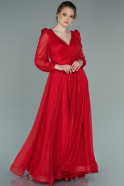 Rot Abendkleid Lang ABU2111