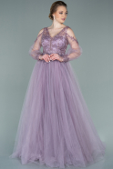 Abendkleid Lang Lavendel ABU2250