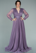 Abendkleid Lang Lavendel ABU2265