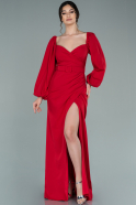 Abendkleid im Meerjungfrau-Stil Lang Rot ABU2280