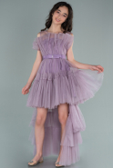 Abendkleid für Kinder Lang Lavendel ABU2233