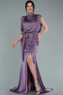 Lavendel Abendkleid Satin Lang ABU2133