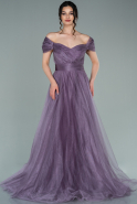 Abendkleid Lang Lavendel ABU2303