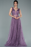 Abendkleid Lang Lavendel ABU2352