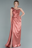 Zwiebelschale Abschlusskleid Satin Lang ABU2173