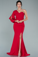Abendkleid im Meerjungfrau-Stil Lang Rot ABU2517