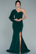 Abendkleid im Meerjungfrau-Stil Lang Smaragdgrün ABU2517