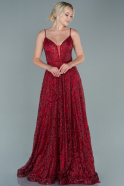 Abendkleid Lang Weinrot ABU2551