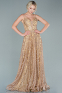 Abendkleid Lang Gold ABU2551