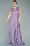 Kleider in Großen Größen Lang Lavendel ABU1625