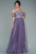 Abendkleid Lang Lavendel ABU2591