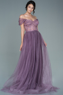 Abendkleid Lang Lavendel ABU2620