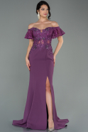 Abendkleid Lang Lavendel ABU3077