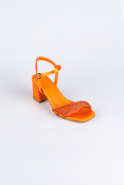 Party-Schuhe Satin Orange ABS1104
