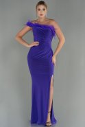 Abendkleid im Meerjungfrau-Stil Lang Violette ABU3048