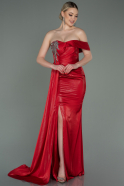 Rot Abendkleid Lang ABU2958
