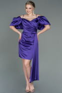 Partykleid Kurz Satin Violette ABK1773