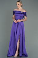 Abendkleid Lang Satin Violette ABU3197