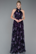 Robe de Cérémonie Longue Violet ABU674