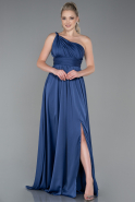 Abschlusskleid Lang Chiffon Indigo ABU3204