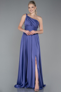 Abschlusskleid Lang Chiffon Lila ABU3204