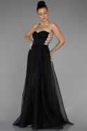 Abendkleid Lang Schwarz ABU3311