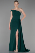 Abendkleid im Meerjungfrau-Stil Lang Smaragdgrün ABU3324