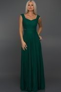 Langes Abendkleid Smaragdgrün C7113