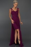 Langes Abendkleid Violett C7173