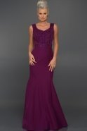 Langes Abendkleid Violett C7213