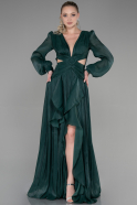 Abschlusskleid Lang Chiffon Smaragdgrün ABU3397