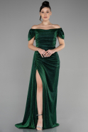 Smaragdgrün Abendkleid Lang ABU2657