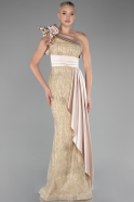 Abendkleid Lang Gold ABU4059