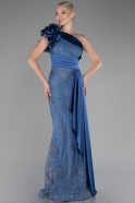 Abendkleid Lang Indigo ABU4059