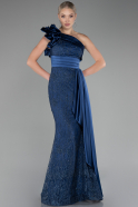 Abendkleid Lang Marineblau ABU4059