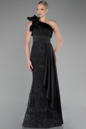 Abendkleid Lang Schwarz ABU4059