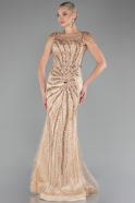 Abendkleid Lang Gold ABU4061