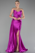 Abschlusskleid Lang Fuchsie ABU4072