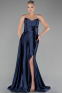 Abschlusskleid Lang Marineblau ABU4072