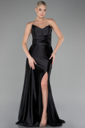 Abschlusskleid Lang Schwarz ABU4072