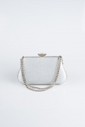 Abendtasche Silber SH834