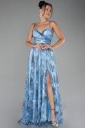 Eisblau Abendkleid Lang ABU3954