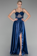 Abendkleid Lang Marineblau ABU4112