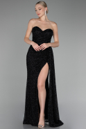 Abendkleid Lang Schwarz ABU4114